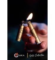 Caka Lighter Slim Collection Gold Benzinli Çakmak - CKL-032