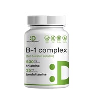 DEAL SUPPLEMENT Vitamin B1 (ÖSG ÖZEL SPORCU GIDALARI) 500mg with Benfotiamine, 240 Capsul 2 in 1 E.nhanced Formula – Fat Water Soluble Thiamine B1 Non-GMO, No Gluten.49.