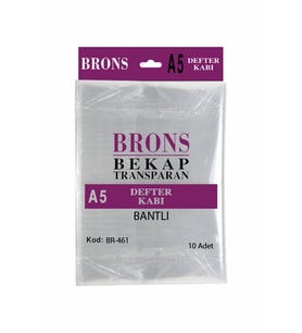 Brons A5 10'Lu Şeffaf Hazır Defter Kabı Br-446
