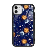 iPhone 11 Ay Güneş Pijama Tasarımlı Glossy Telefon Kılıfı
