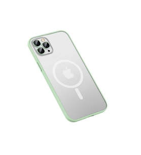 Apple iPhone 11 Pro Max Uyumlu Kılıf Zore Mokka Wireless Kapak (Açık Yeşil)
