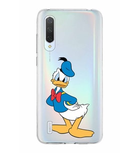 Xiaomi Mi 9 Lite Uyumlu Kapak Donald Duck Tasarımlı Şeffaf Silikon Kılıf