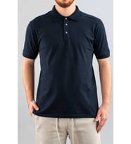 Erkek Slim Fit %100 Pamuklu Yumuşak Dokulu Polo Yaka T-Shirt Basic Tişört (Lacivert)