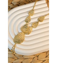 DORİKALI YAPRAK MODEL KOLYE 14 AYAR A081596