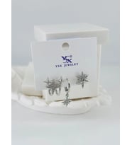 Zirkon Taşlı Üçlü Kombin Küpe - Kp00401