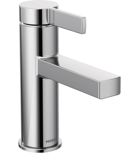 Moen Beric Modern Tek Kolu Tek Delikli Banyo Bataryası Tahliye Montajlı, Krom 84774 (Çok Renkli)
