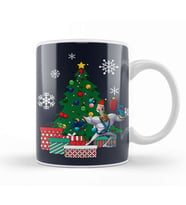 Earthworm Jim Around The Christmas Tree Kupa Bardak Porselen