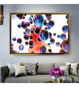 Altın Çerçeveli dekoratif tablo l1611 (Gold)