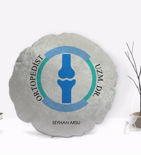 BK Gift Kişiye Özel İsimli Ortopedist Tasarımlı Dekoratif Kırlent Yastık-2