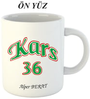 Kişiye Özel Hediyelik Kars 36 Kupa Bardak