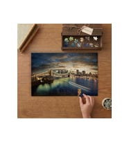New York Manzarası Tasarımı 240 parça Ahşap Puzzle Ahşap Kutuda MP11150