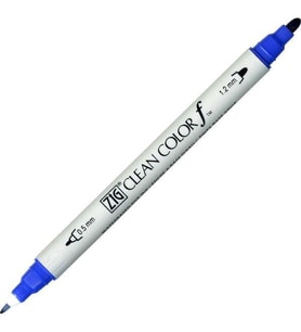 Zig Clean Color f Çift Uçlu Kalem 030 Blue 