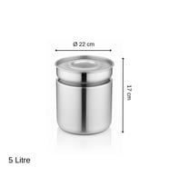 ÜRET Endüstriyel Çorbalık Kapaklı Kovan 5 Litre (22 x 17 cm)
