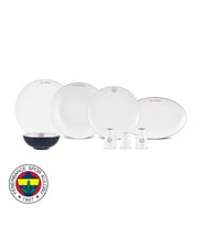 Karaca x Fenerbahçe Lisanslı Elegance Bone Gold 53 Parça 12 Kişilik Yemek Takımı