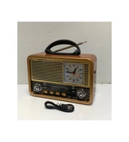 Nostalji Yeni model Rt-781 müzik çalar radyo saat özelikli usb/fm/bt saat