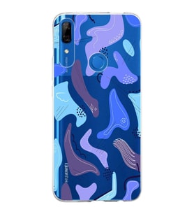 Huawei P Smart Z Uyumlu Kapak Abstrackt Tasarımlı Şeffaf Silikon Kılıf