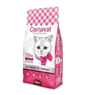 CARNAVAL YAVRU TAVUKLU KEDİ MAMASI 15 KG (Renksiz)