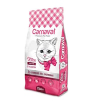 CARNAVAL YAVRU TAVUKLU KEDİ MAMASI 15 KG (Renksiz)