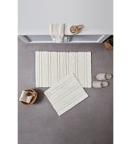 Doquhome Pera Banyo Paspası Krem 60x100cm