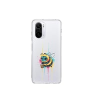 Poco F3 ile uyumlu Splash arı tasarımlı şeffaf silikon kılıf