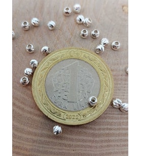 925 Ayar Gümüş Boncuk Ara Malzeme 2.5mm/10 adet (45638)