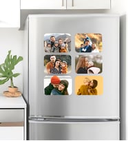 Kişiye Özel 6 Adet Yatay Format Fotoğraflı Buzdolabı Magnet Sevgiliye ve Aileye Hediye 6’lı Resimli Dekoratif Magnet Premium Kişiye Özel Fotoğraf Baskılı Modern Magnet Seti