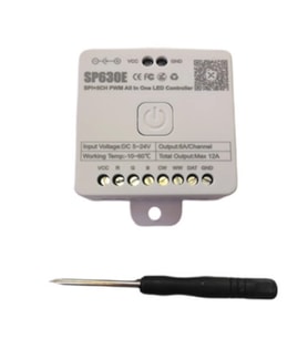 5 V - 24 V 12 A SP630E Bluetooth Sese Duyarlı Pixel Şerit Led Denetleyici 5 Kanal RGBW+WW Led Kontro