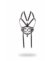 Mulvxbrf Brf02 Siyah Göğüs Harness Suni Deri Halka Detaylı - Brf23 (Mulvix)