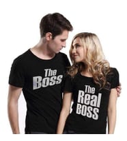 Sevgili Kombinleri The Boss The Real Boss Sevgili Tişört Tshirt