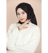 SİYAH Levidor Trend Düz Eşarp