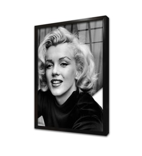 Marilyn Monroe Çerçeveli Cam Tablo