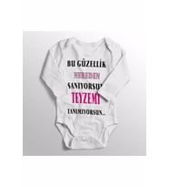 Bu Güzellik Nereden Sanıyorsun Teyzemi Tanımıyorsun Baskılı Zıbın