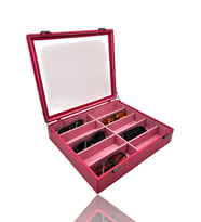 Diji 10'Lu Gözlük Kutusu Gözlük Çantası Pembe (Pembe)