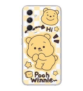 Samsung Galaxy S24 PLUS Uyumlu Winnie The Pooh Desenli Şeffaf Telefon Kılıfı