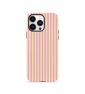 iPhone 13 Pro Max Vorian Çift Katmanlı MagSafe Kılıf Lemon Candy Pinstripe
