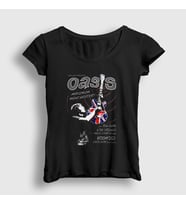 Presmono Kadın Siyah Guitar Oasis T-Shirt 100143tt