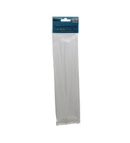 25PCS BEYAZ 3.6X250MM PLASTİK CIRT KELEPÇE (5343)