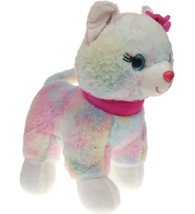 Halley Peluş 30 cm Pembe Tokalı Kedi  5552 (Karışık)