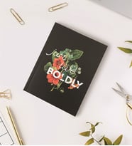Just Live Boldly Ciltli Defter