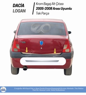 Dacia Logan Krom Bagaj Alt Çıta 2005-2012 Paslanmaz Çelik