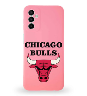 Samsung Galaxy M23 Uyumlu Lansman Kılıf Altı Kapalı İçi Kadife  Chicago Bulls Tasarımlı  Kapak (Şeffaf)