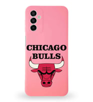 Samsung Galaxy M23 Uyumlu Lansman Kılıf Altı Kapalı İçi Kadife  Chicago Bulls Tasarımlı  Kapak (Şeffaf)