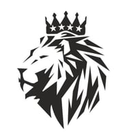 Aslan Başı Tasarımlı Oto Sticker Siyah 15*15 Cm