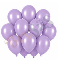 Lavanta Renk Lateks Retro Balon (30 cm) - 12 Adet