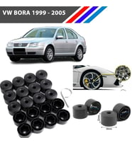 Otozet - VW Bora Bijon Civata Kapağı Siyah Renk 20 Adetli Set 17mm 1K06011739B9