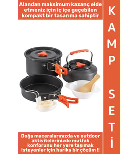 #Kamp Premium Kamp Piknik Dağcılık Outdoor Yemek Pişirme İç İçe Geçebilir Kompakt Isı Yalıtımlı Kola
