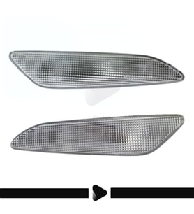 Fıat, Alfa Romeo, Lancia için Yan Sinyal Lambası Beyaz  (Sol-Sağ) (Gri)