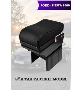 fiesta 2000 kol dayama Yastıklı Siyah geniş model Lüks Deri