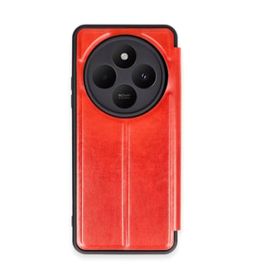 Xiaomi Redmi 14c Kılıf Flip Cover - Kırmızı