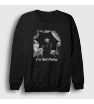 Presmono Unisex Siyah Perky Wednesday Addams Family Addams Ailesi Sweatshirt 365861tt